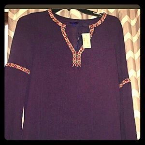 NWT! Boho top with bell sleeves